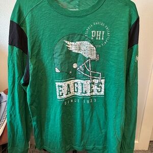 Philadelphia Eagles Nike L/S Shirt Throwback Kelly Green